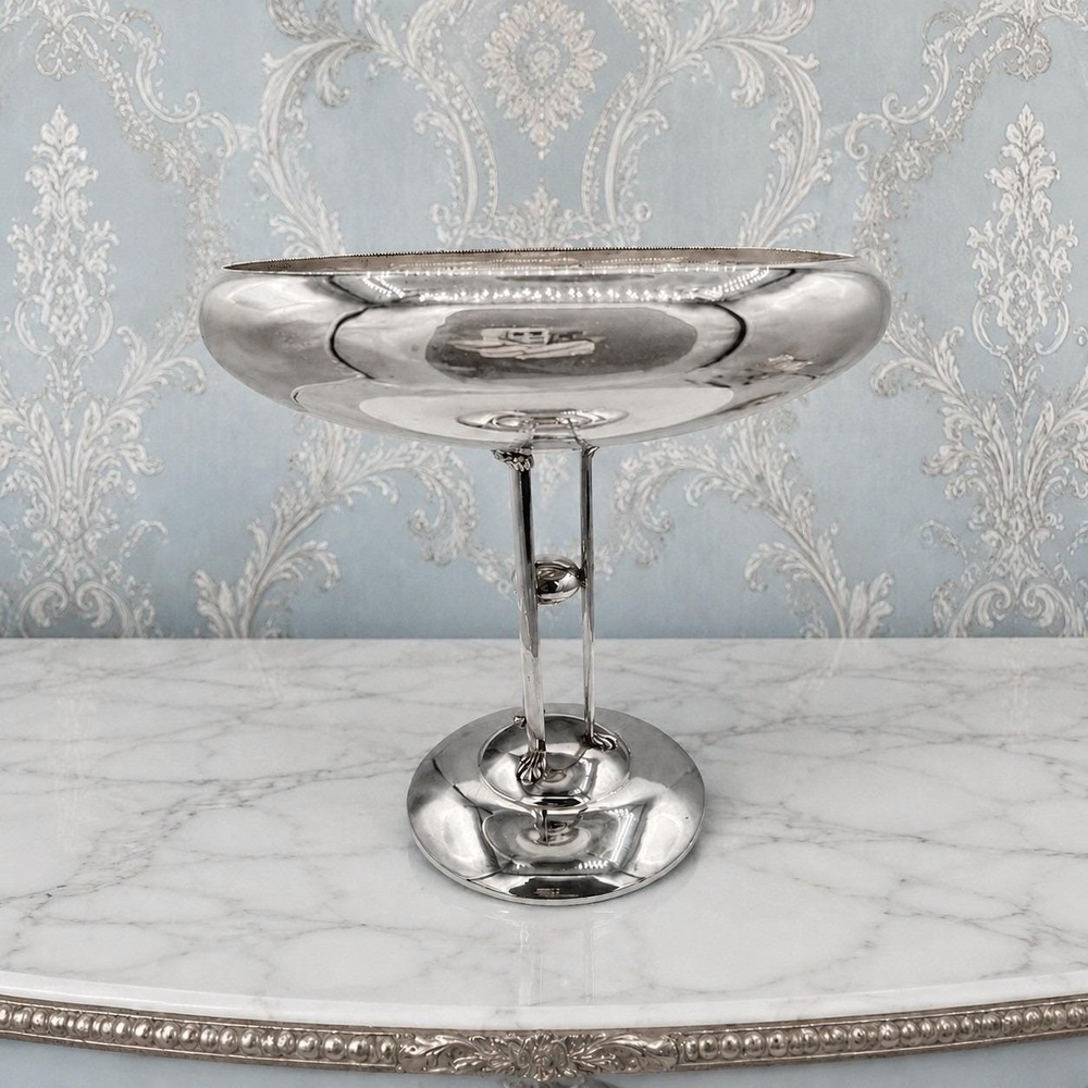 Vintage Imperial EPNS A1 Silver-Plated Pedestal Tazza Centerpiece Compote Bowl